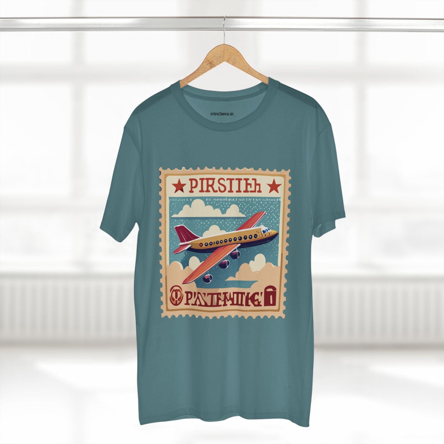 Postage Stamp Shirt Unisex Premium Cotton Tee PS44 Original Art Design Retro Collection