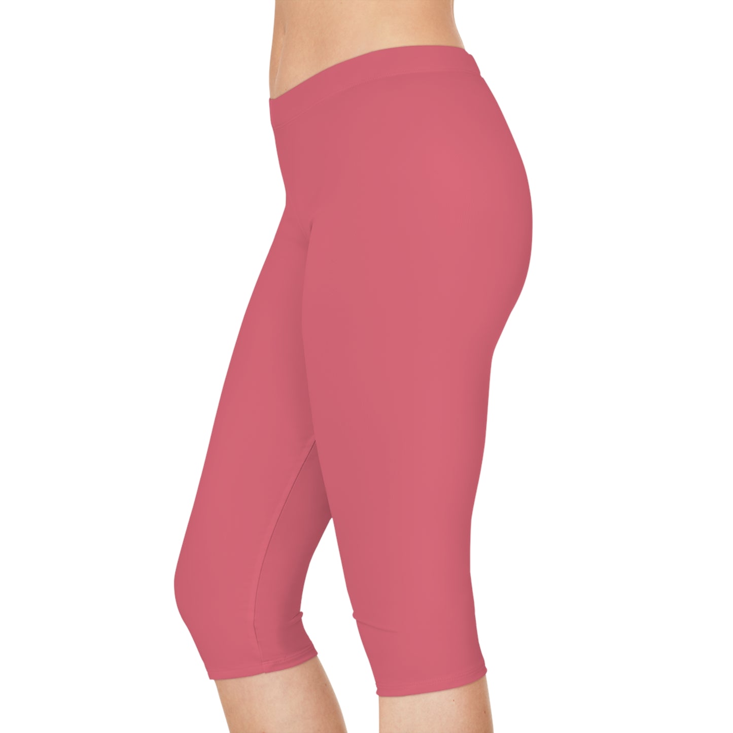 Orange Color Capri Leggings, Orange Capri Leggings 1