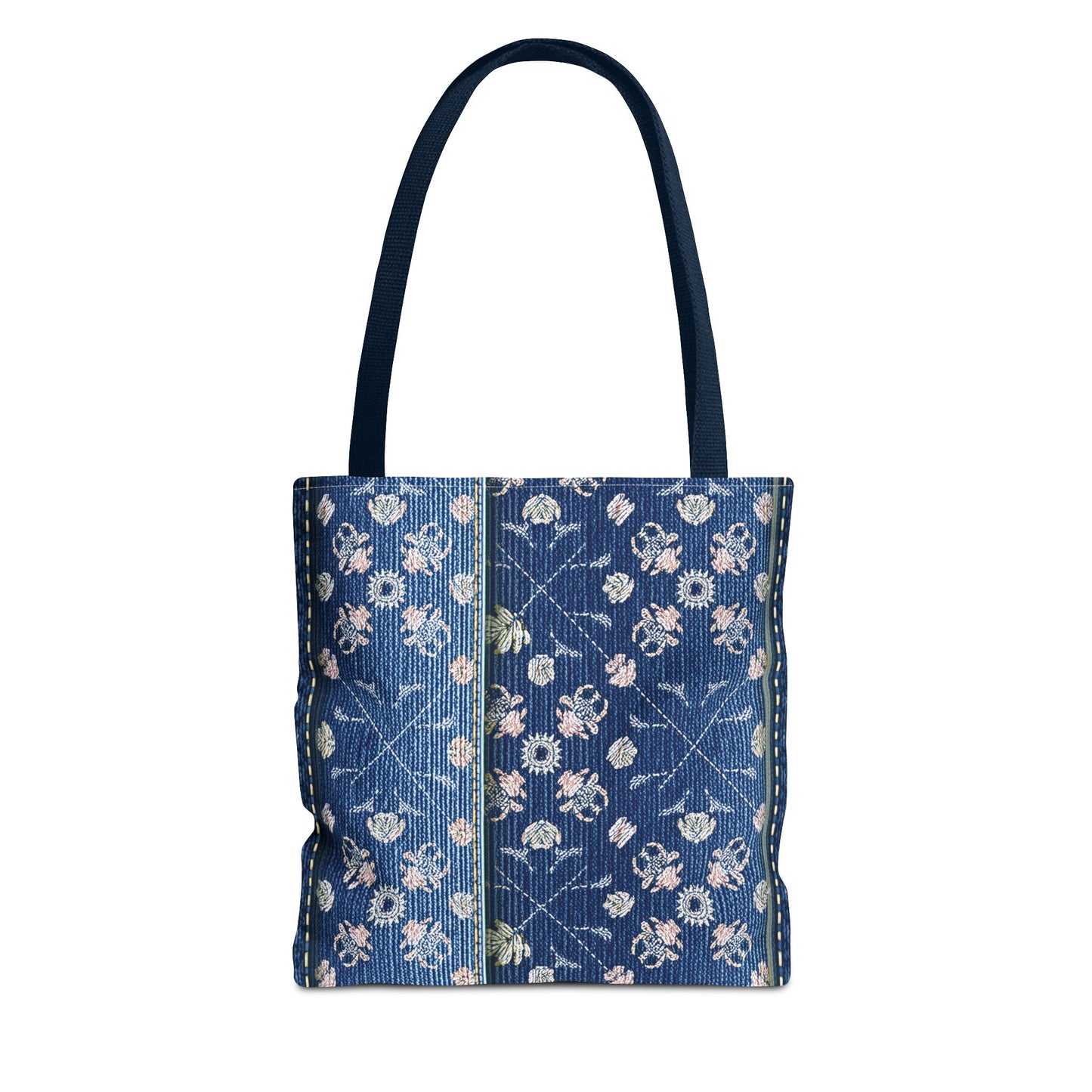 Denim Fabric Imitation Print Unisex Canvas Bag Poly Spun 3 Sizes Tote Bag 120