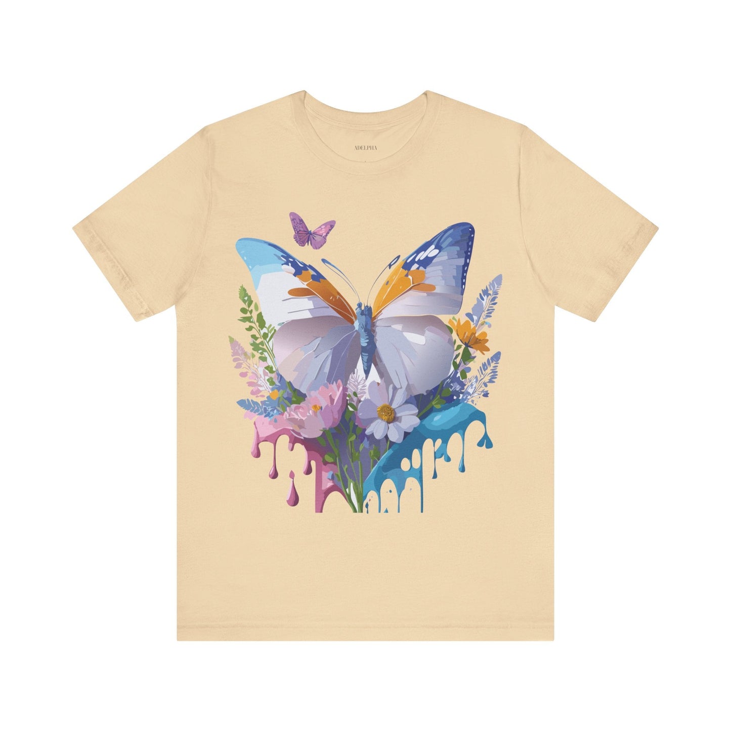 Butterfly Graphic Tee From Adelpha Vintage Artwork Unisex Short Sleeve Shirt