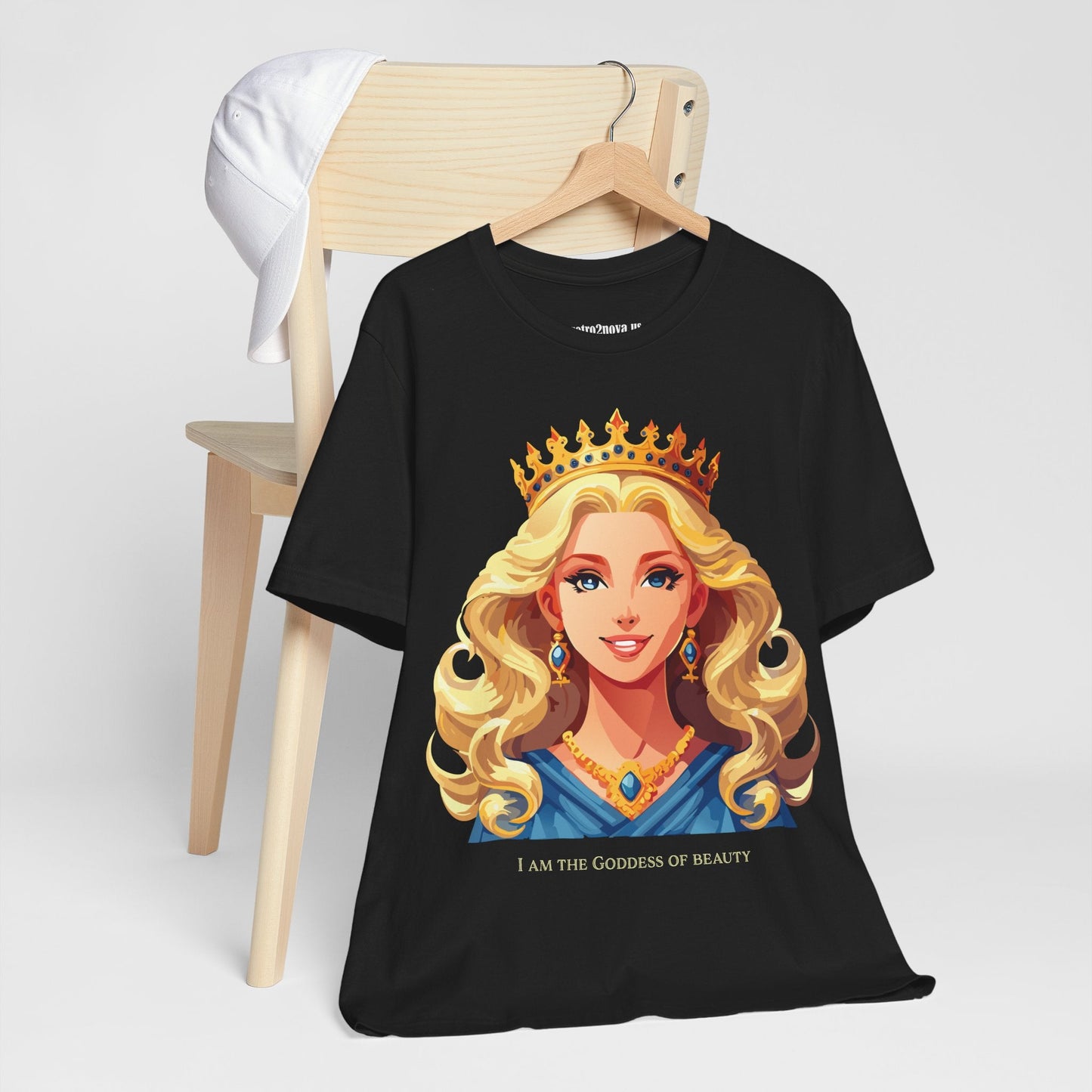 Goddess Shirt Graphic Tee Unisex Cotton Short Sleeve With Original Retro2Nova Art