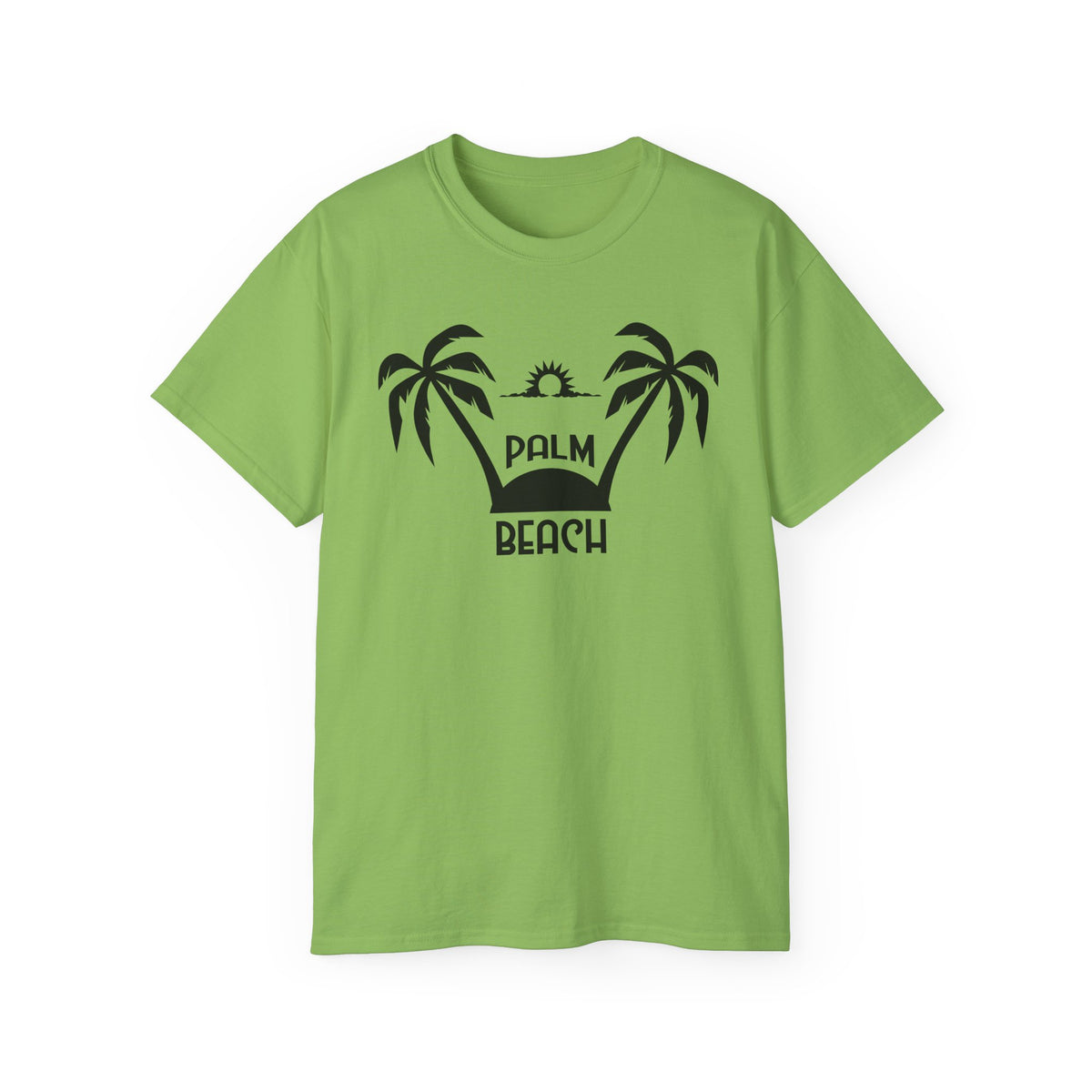 Palm Beach palm trees tee | Retro sunset graphic shirt