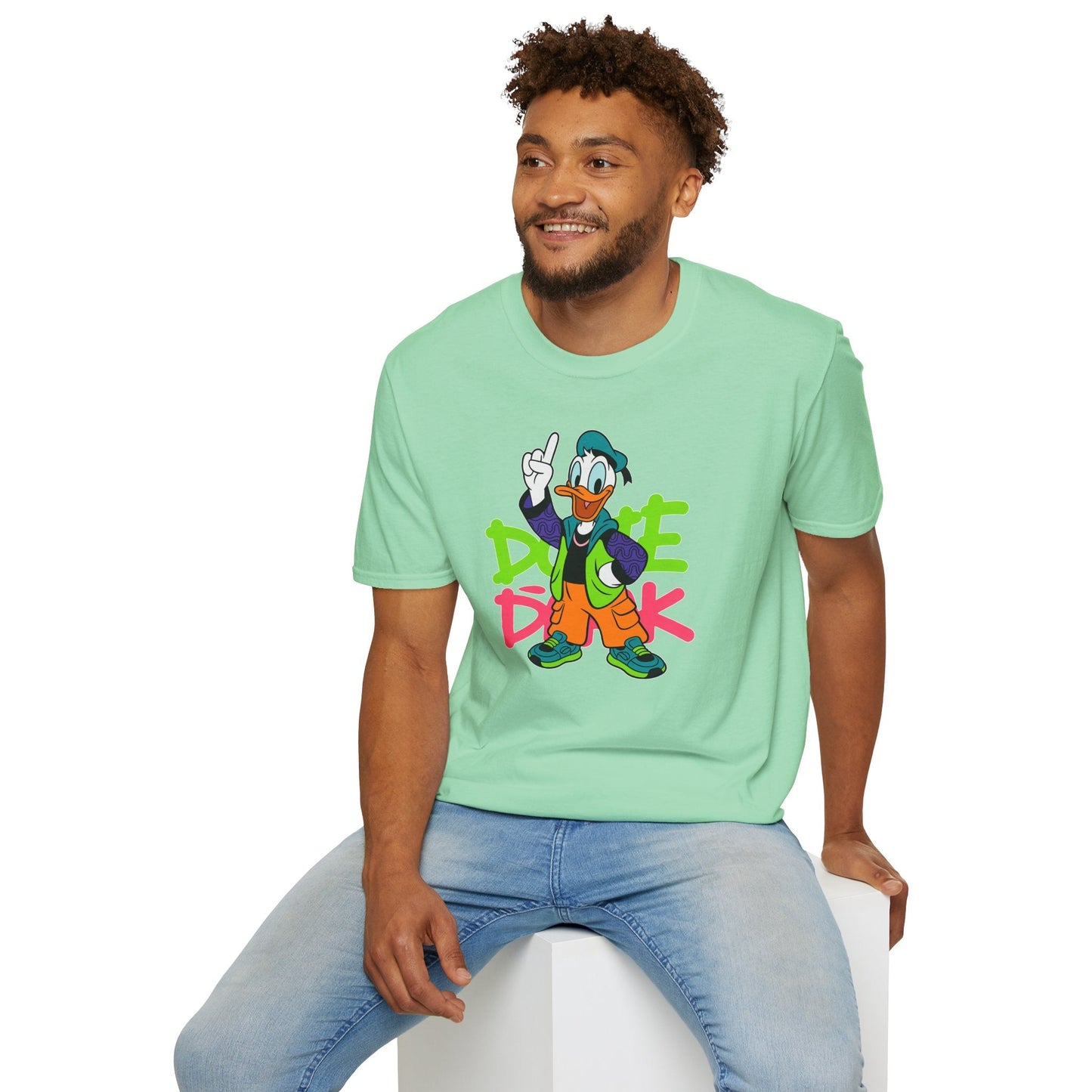 Unisex Cartoon T Shirt Animation Graphic Tee Funny Animals Softstyle 100 Percent Ring Spun Cotton