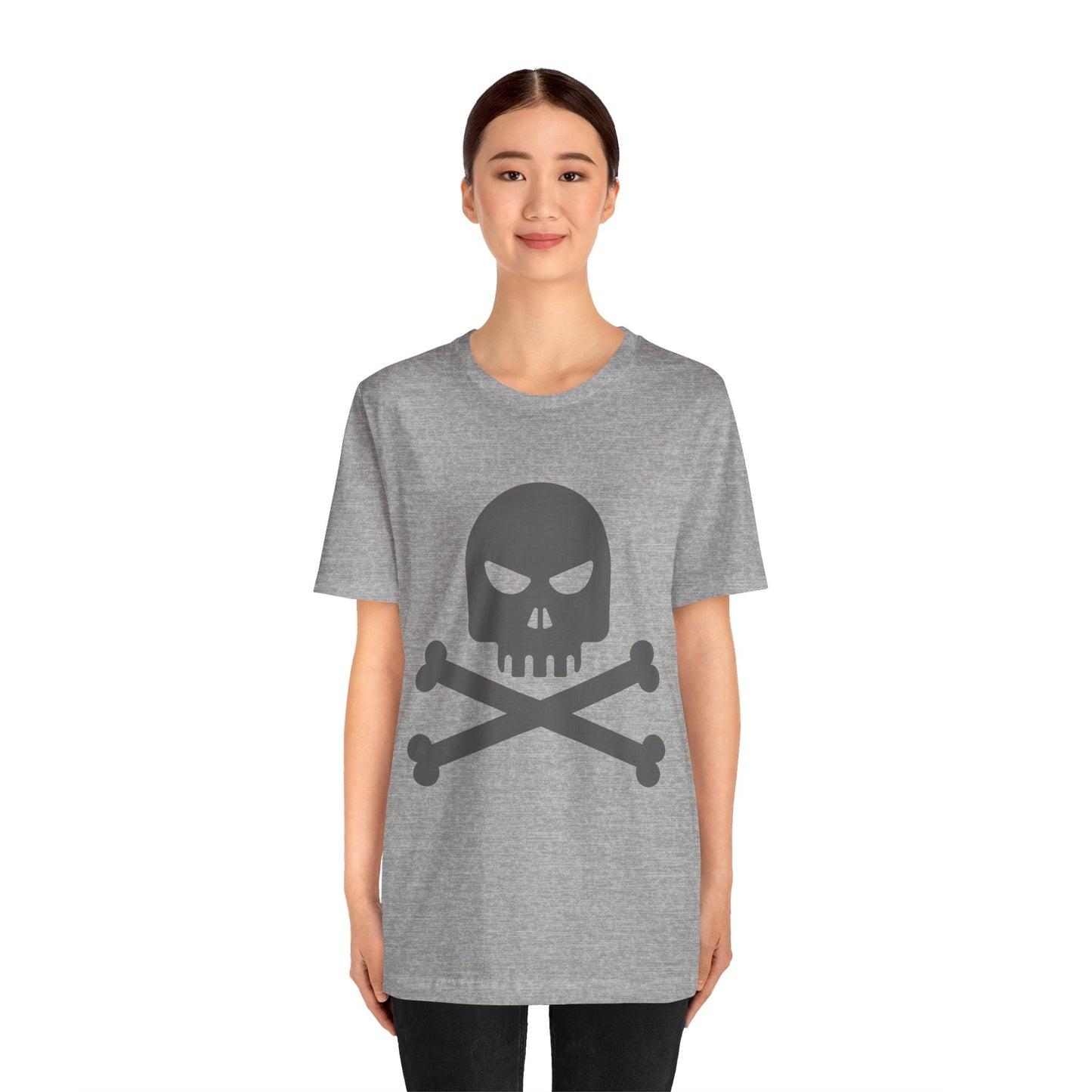 Unisex-T-Shirt aus Baumwolle mit Totenkopf