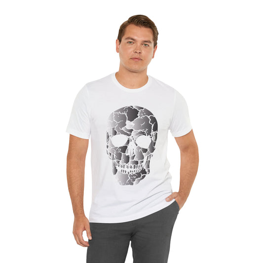 Unisex Cotton Tee Shirt with Skull