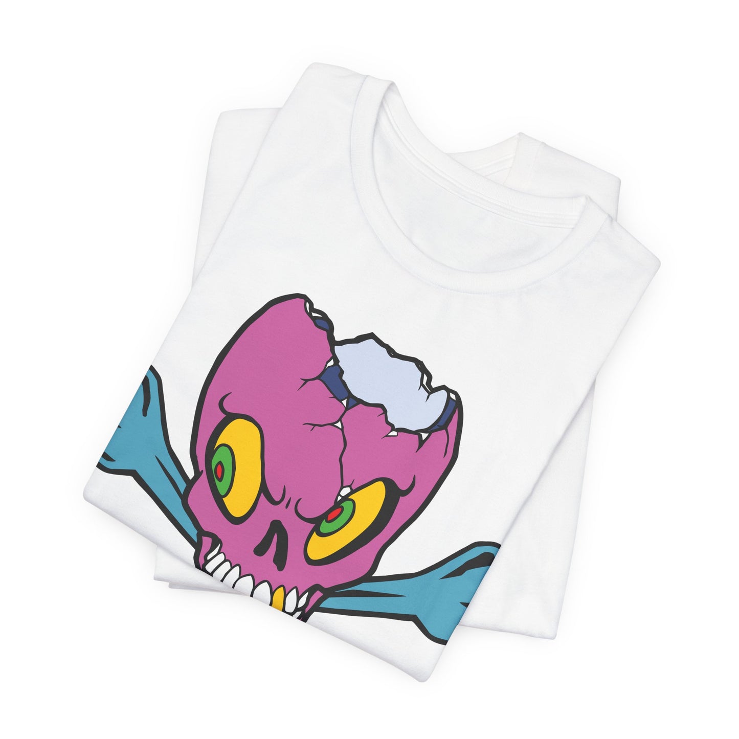 Purple Skull Graphic Design Tee, Skull Shirt, Vintage Tees, Art Design T-Shirt, Vintage Graphic Tee, Art Shirts with Skulls