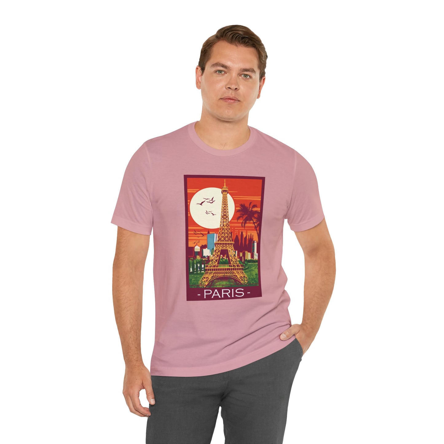 Retro Poster Paris Graphic Design Tee, Paris Shirt, Vintage Tees, Art Design T-Shirt, Graphic Tee, Retro Art Shirts