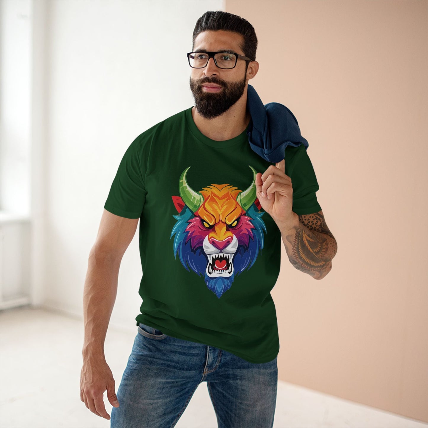 Cartoon Monsters Graphic Unisex 100 Cotton Staple Tee 22