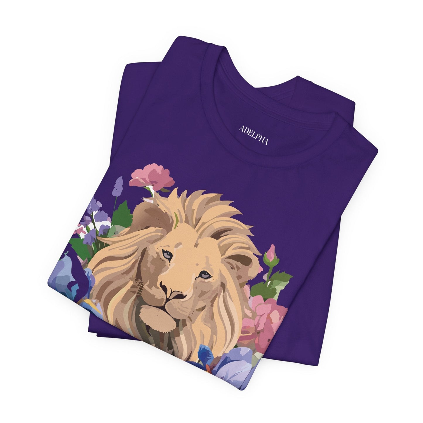 Lion Graphic Unisex 100 Cotton Vintage Animal Artwork Tee 6
