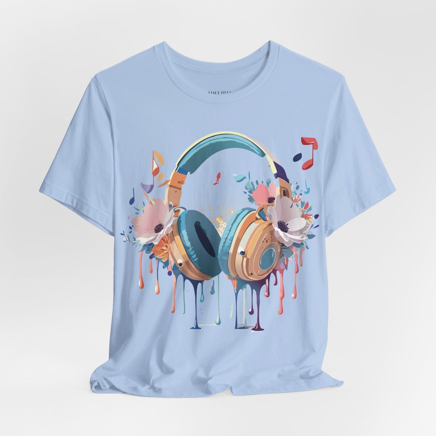 Adelpha Graphic Unisex Music T Shirt With Vintage Inspired Artwork Short Sleeve Tee