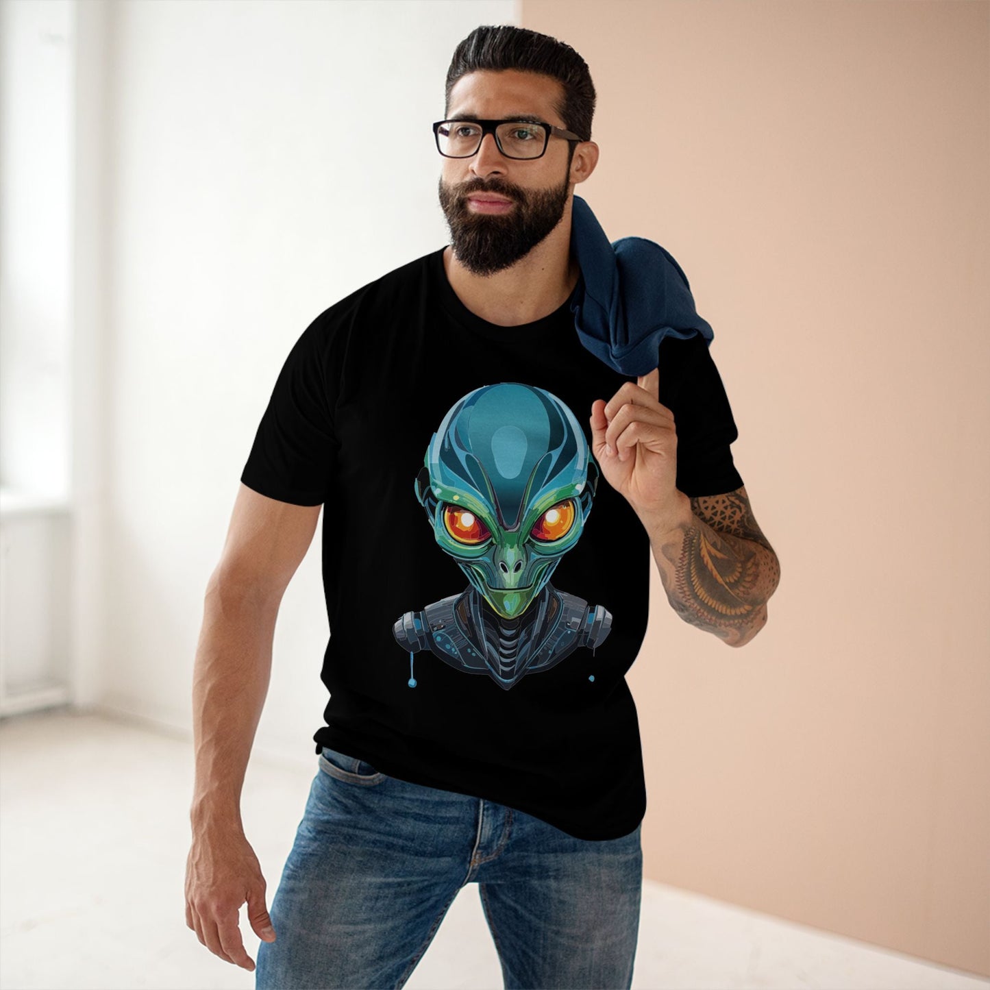Aliens Graphic Unisex 100 Cotton Staple Tee 12
