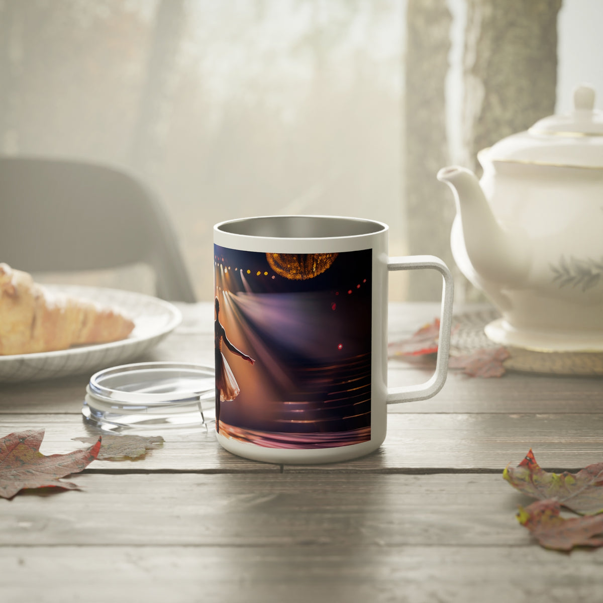 15 Art Design Insulated Coffee Mug Clear Lid 10oz Insulated Coffee Mug 10oz