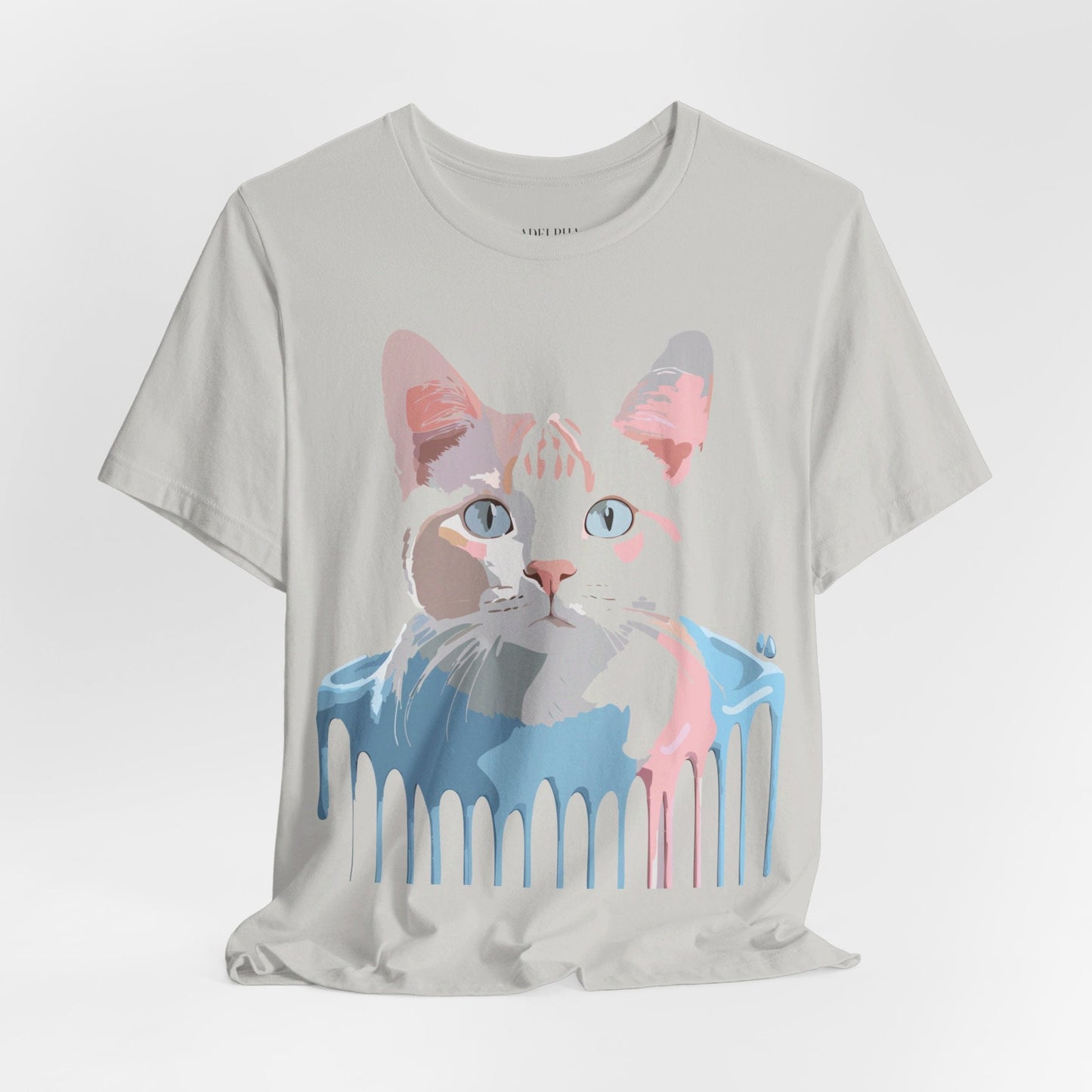 Adelpha Cat Graphic T Shirt Unisex Short Sleeve Vintage Artwork Tee