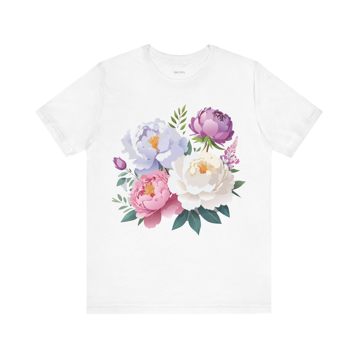 Floral Graphic Tee Shirt - Bella+Canvas Unisex 100 Cotton 30