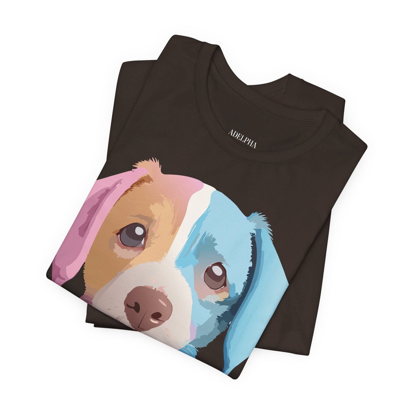Vintage Inspired Dog Graphic Tee Unisex Jersey Short Sleeve Premium Adelpha Art Design