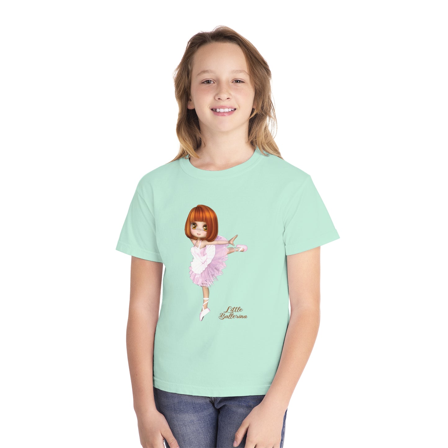 Youth Tee Shirt with Little Ballerina