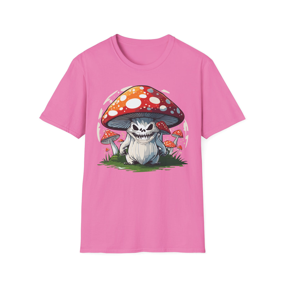 Funny Mashroom Cartoon  Graphic Tee Gildan Unisex 100 Cotton Tee Shirt c14