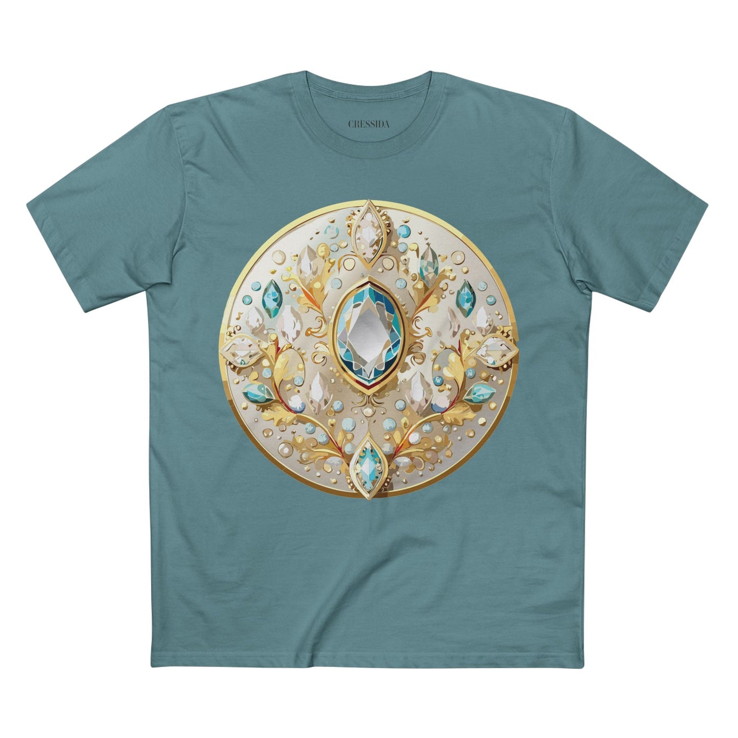 Medallion Graphic T-Shirt Unisex 100 Cotton With Gold Art Design Medal Tee 22