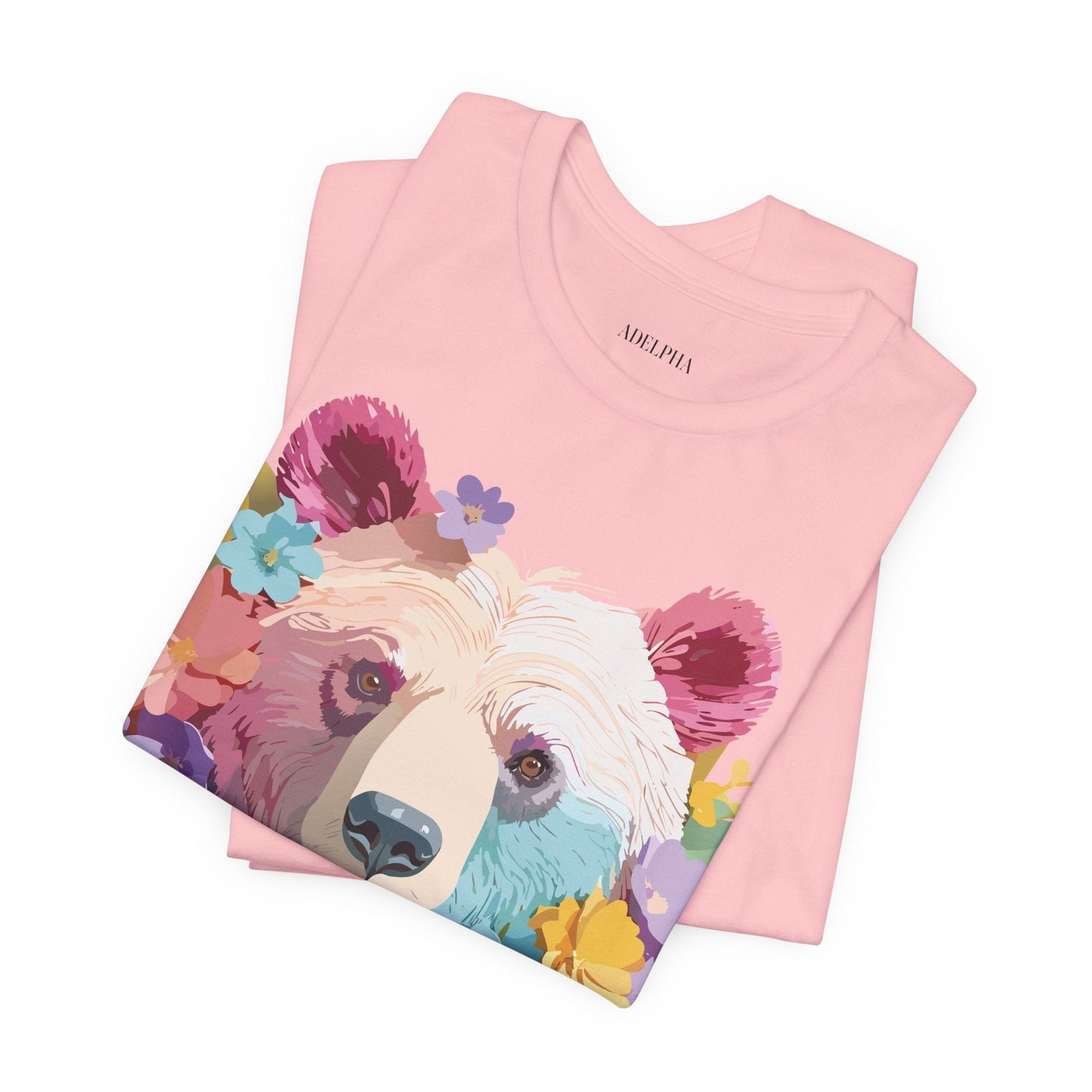 Bear Graphic Tee By Adelpha Unisex Short Sleeve Shirt Vintage Inspired Artwork