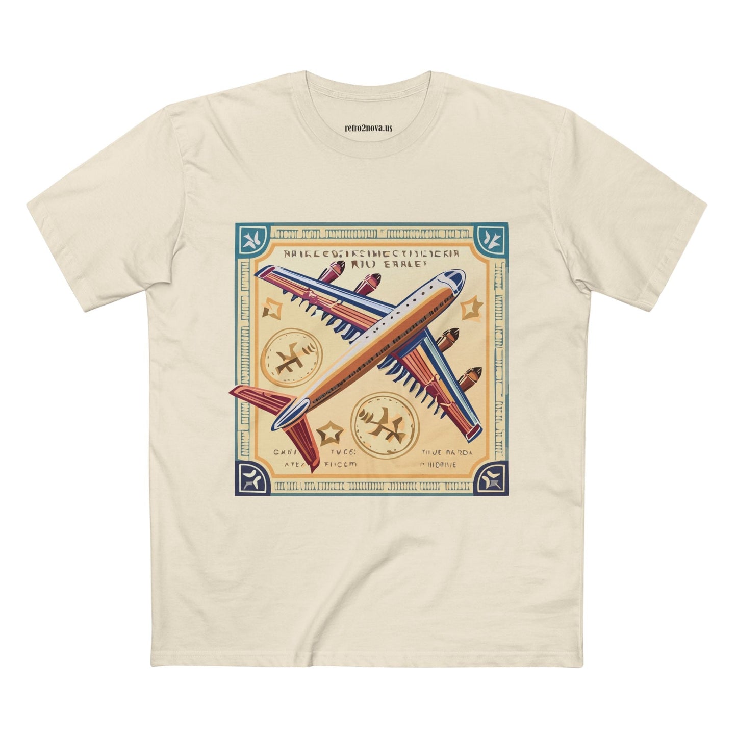 Postage Stamp Shirt Unisex Premium Cotton Tee With Original Art By Retro2Nova Art Collection