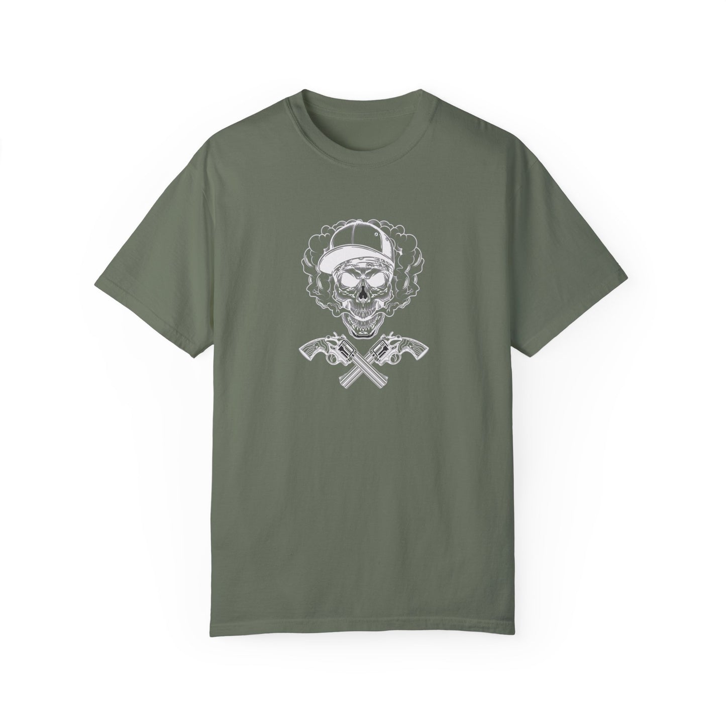 Unisex Cotton Tee Shirt with Skull