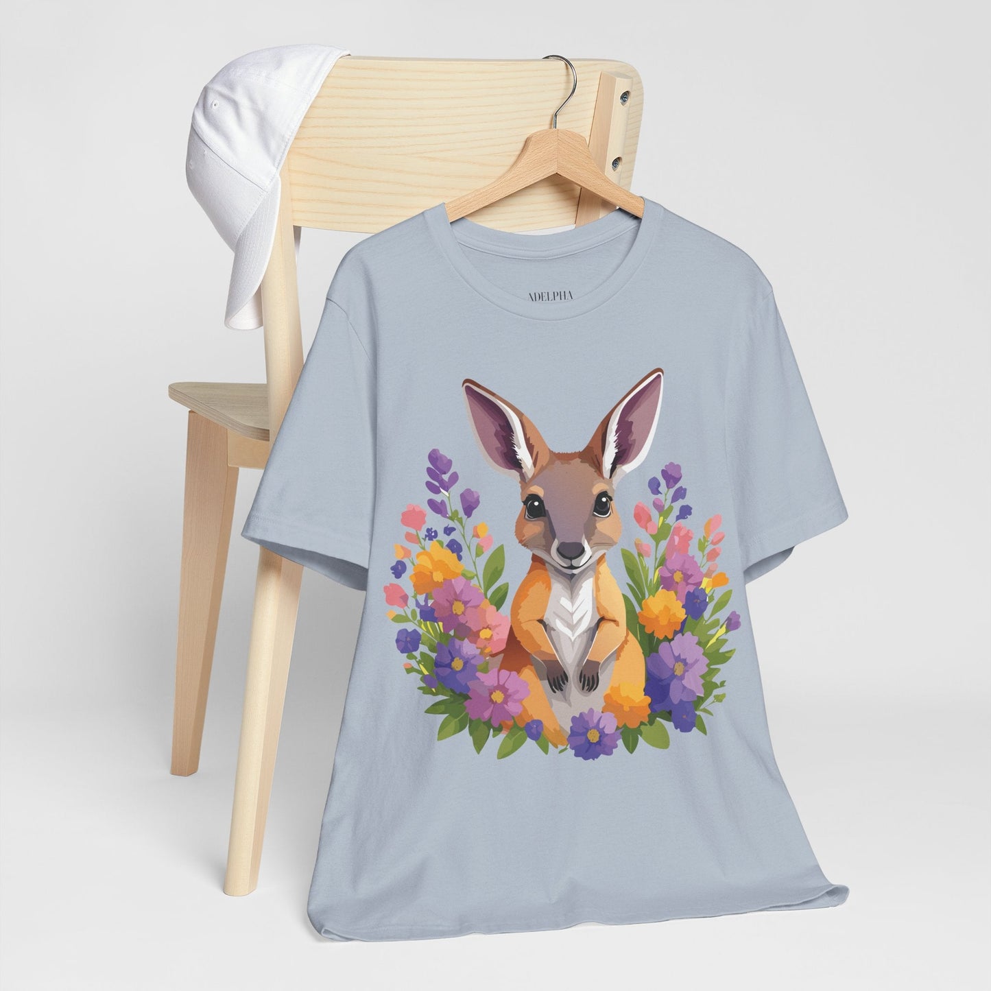 Kangaroo Graphic Unisex 100 Cotton Vintage Animal Artwork Tee 2