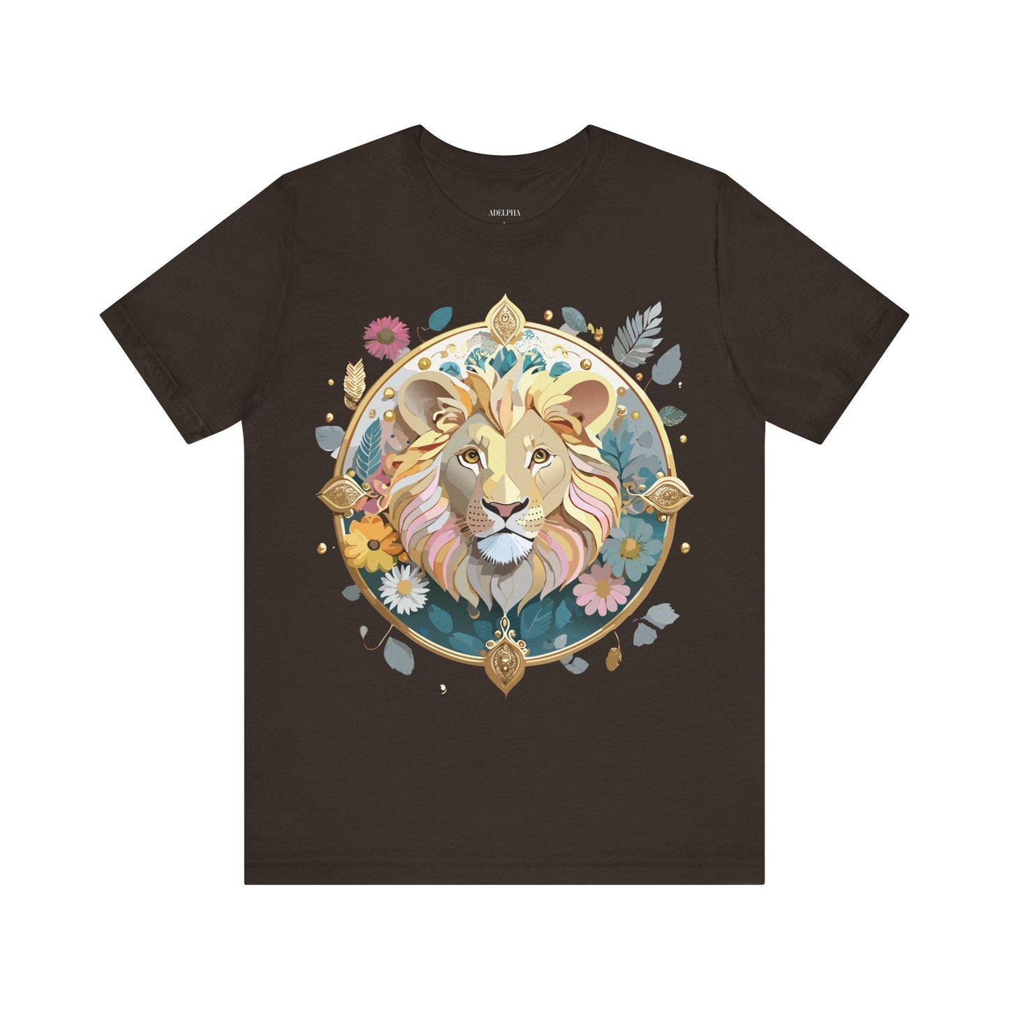 Adelpha Medallion Graphic Tee Unisex Short Sleeve Vintage Inspired Art Design Shirt