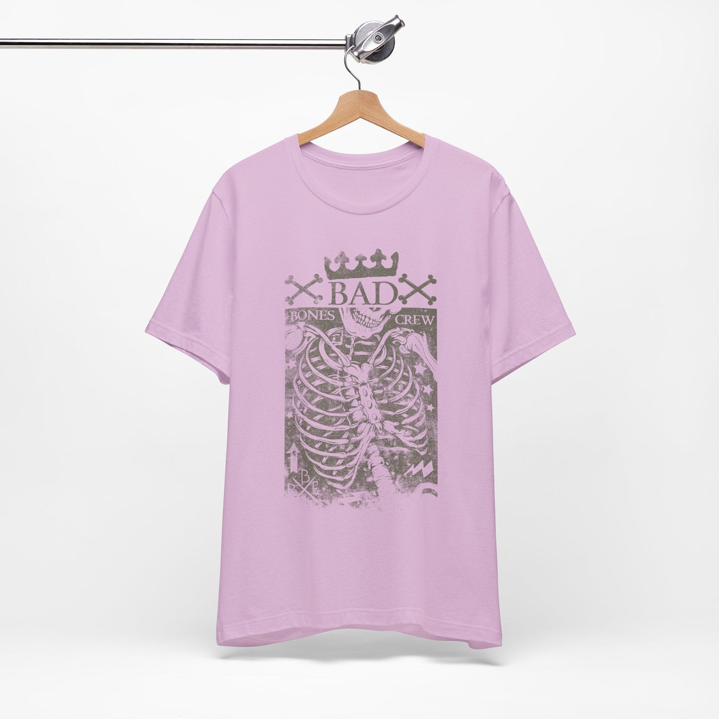 Skeleton Ribcage Tee Bones Crew Graphic Shirt A-10