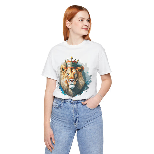 Lion Shirt, Animal Shirt, T-Shirt with Lion, Art Design Tee, Animal Tees, Safari T-Shirt, Crown Tee 13