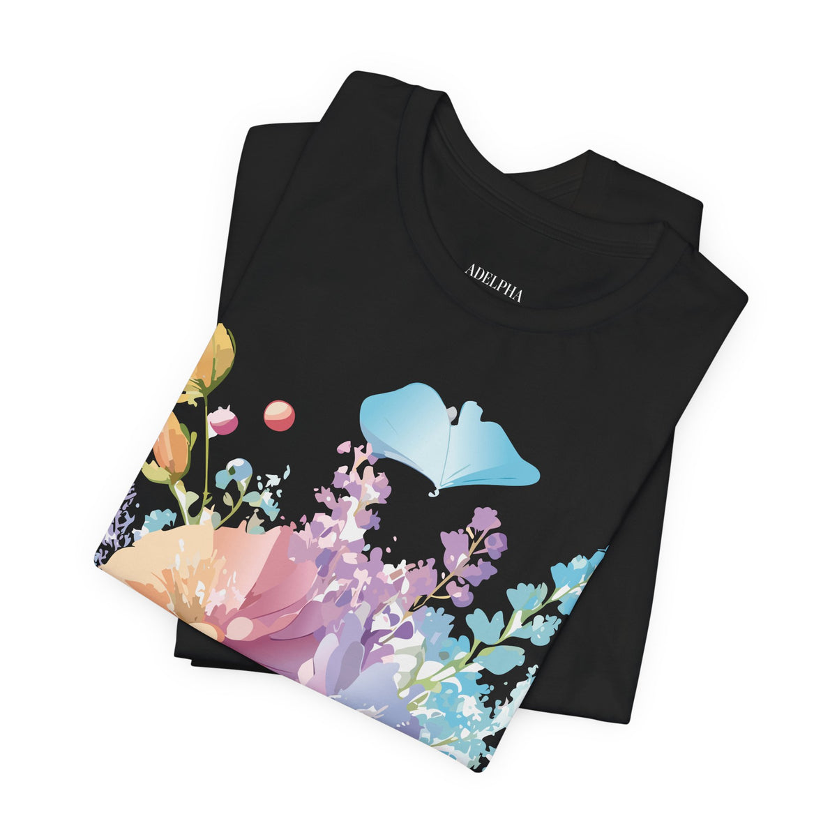 Floral Graphic Tee Shirt - Bella+Canvas Unisex 100 Cotton 9