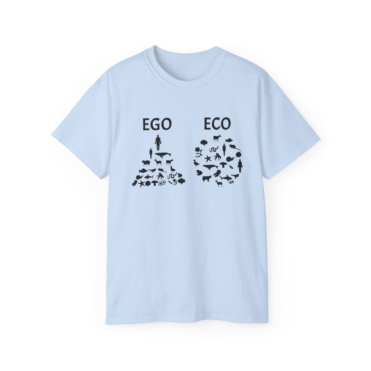 EGO vs ECO graphic tee | Environmental conservation shirt