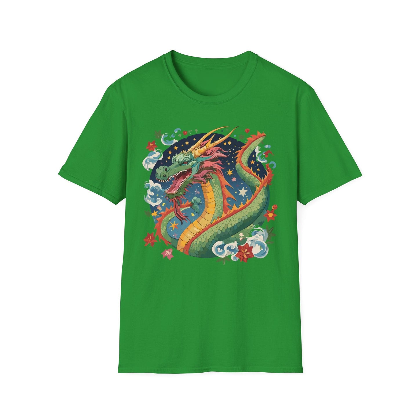 Dragon Graphic Unisex 100 Cotton Tee with Animal Artwork Design 9