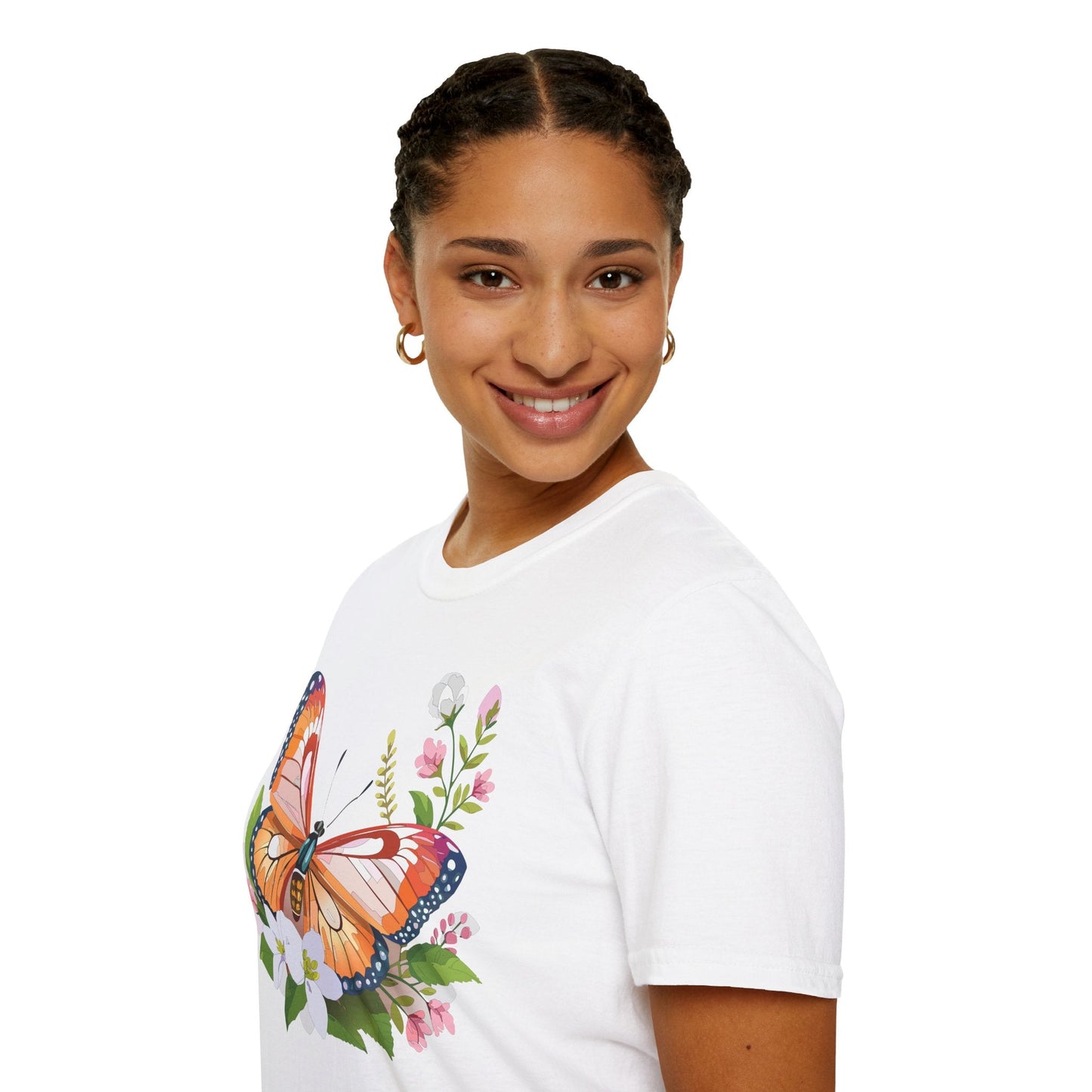 Butterfly Shirt Unisex T Shirt Gildan 64000 Softstyle 100 Percent Ring Spun Cotton
