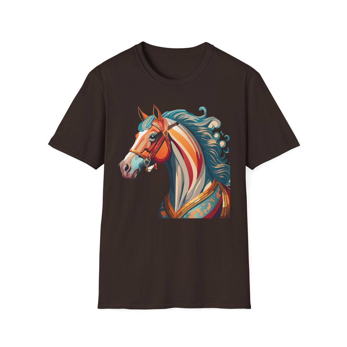 Colorful Abstract Horse T-Shirt | Artistic Stallion Tee