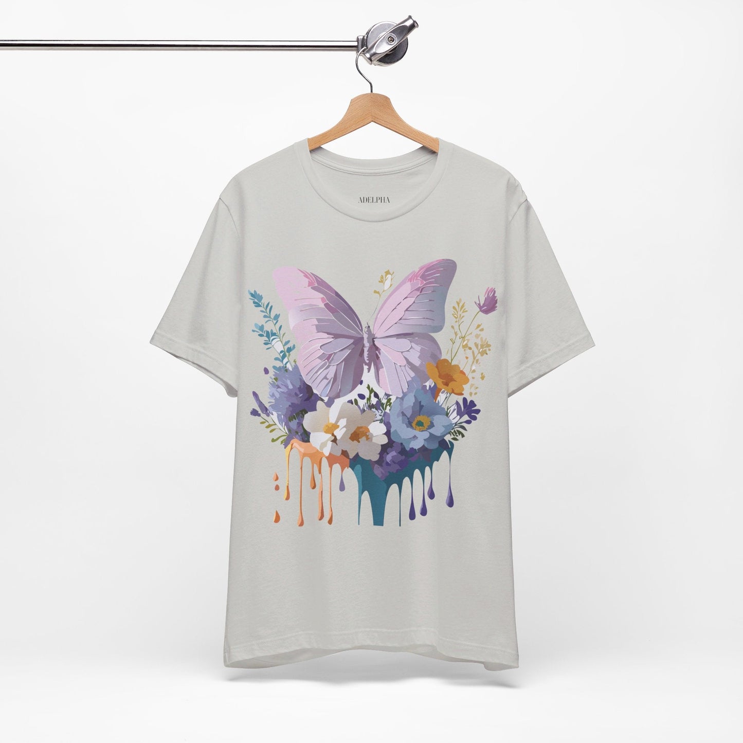 Adelpha Graphic Butterfly Unisex Short Sleeve Graphic Tee Art Design