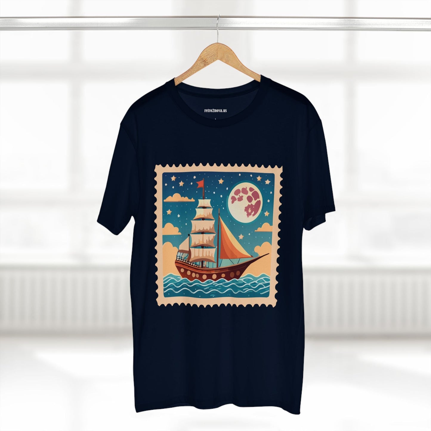 Postage Stamp Shirt Unisex Premium Cotton Tee With Original Art Design By Retro2Nova