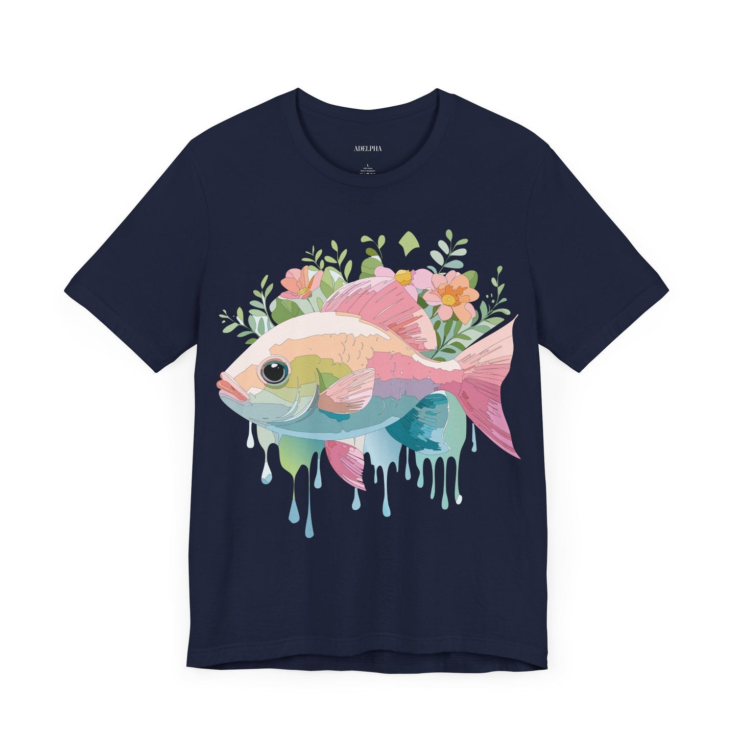 Fish Graphic Unisex 100 Cotton Vintage Artwork Tee 1