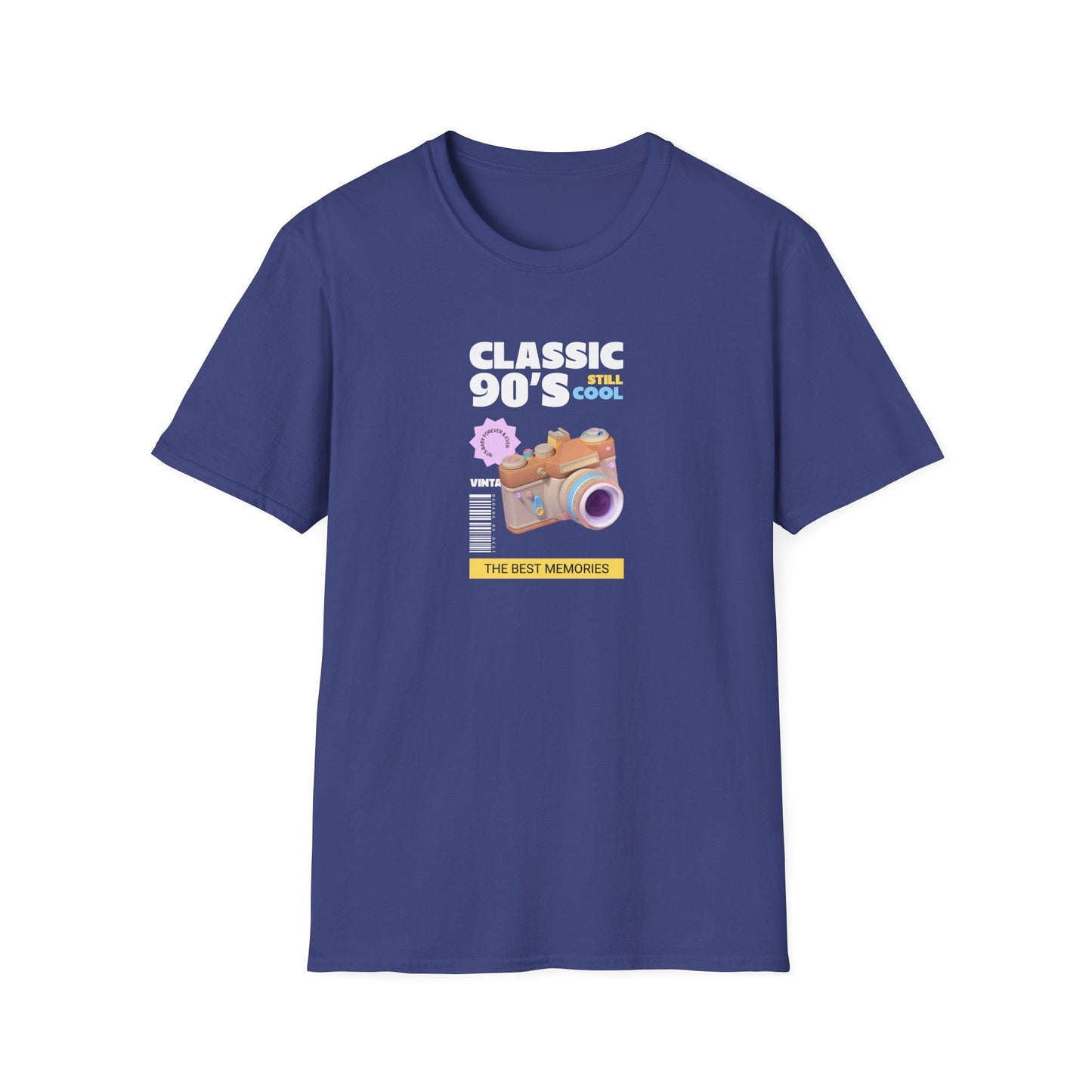 90s Camera T-Shirt Classic 90s Cool Unisex Cotton Retro Photography Tee