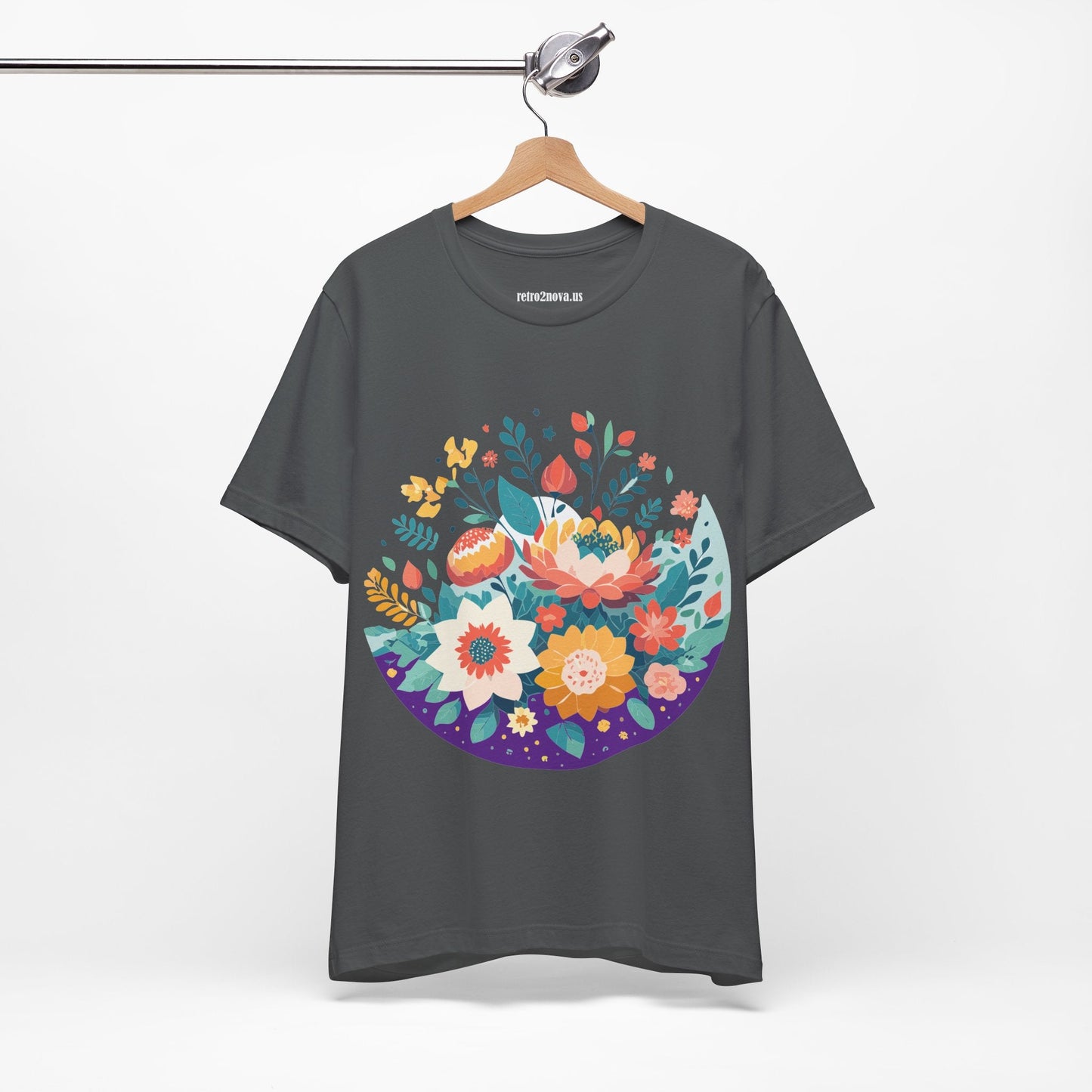 Flowers Shirt Floral Shirt Unisex Jersey Short Sleeve Tee Breathable Fabric Free Shipping