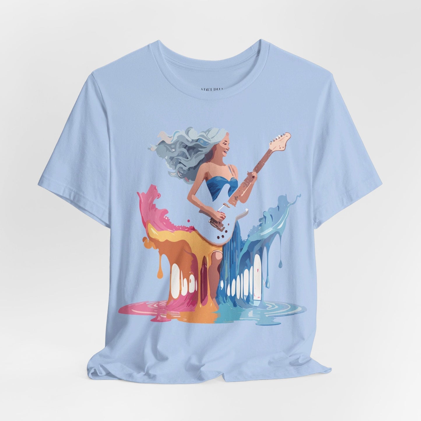 Music Graphic Tee Unisex Short Sleeve Shirt With Vintage Inspired Artwork From Adelpha
