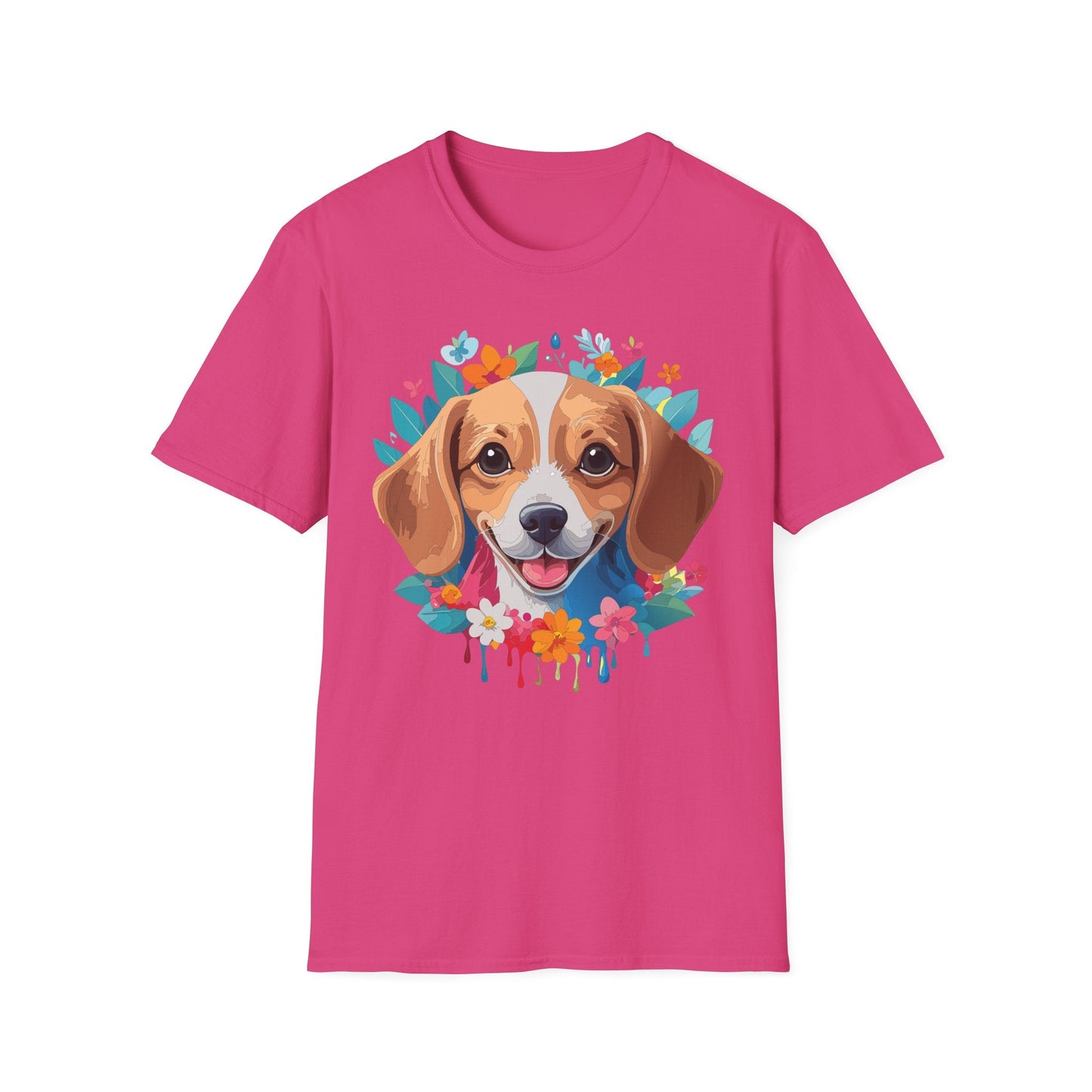 Unisex Dog Shirt Animal Tee Gildan Softstyle 64000 Cotton Tee