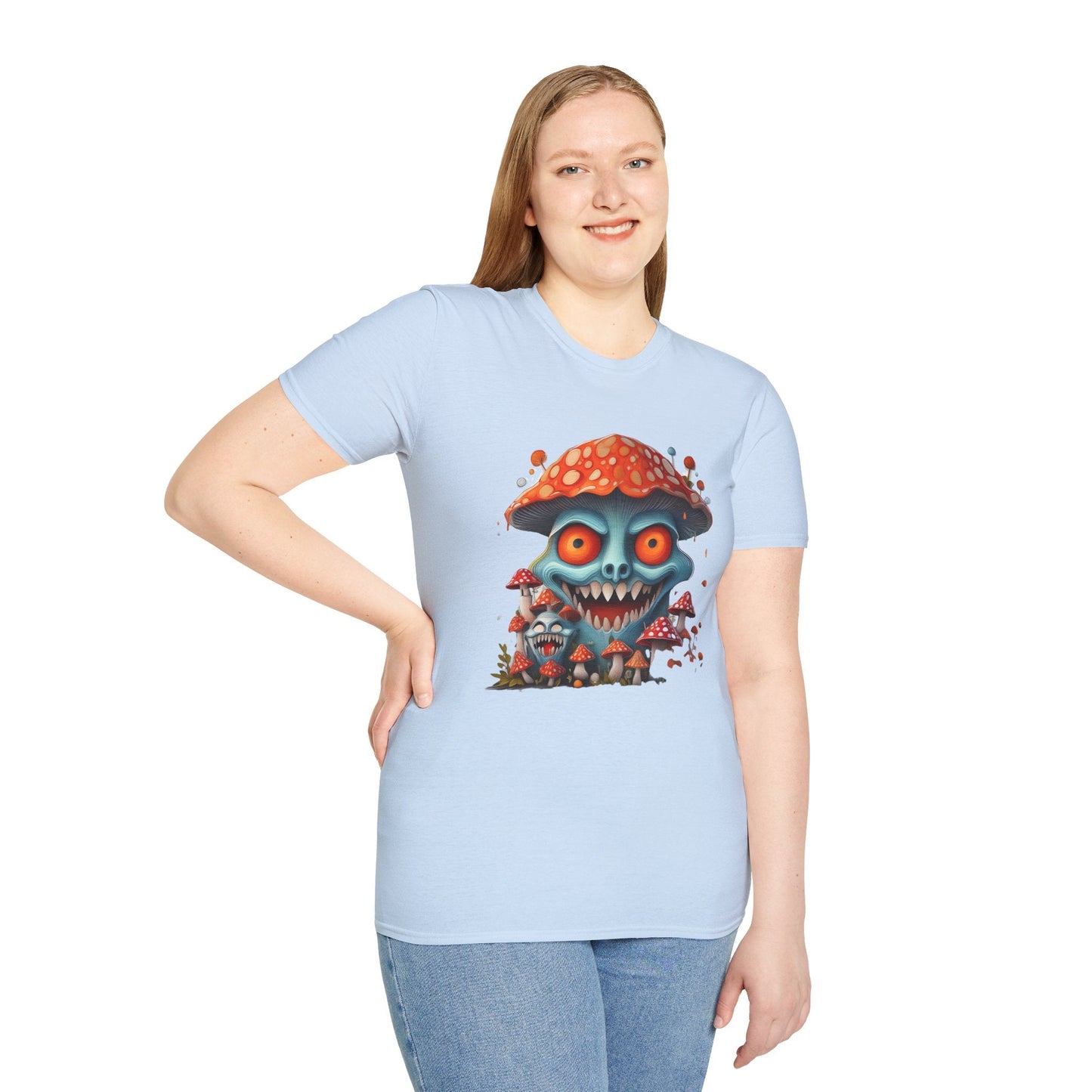 Mashroom Tee Shirt Unisex Softstyle Gildan 64000 Short Sleeve Tee With Funny Mashroom Fungus