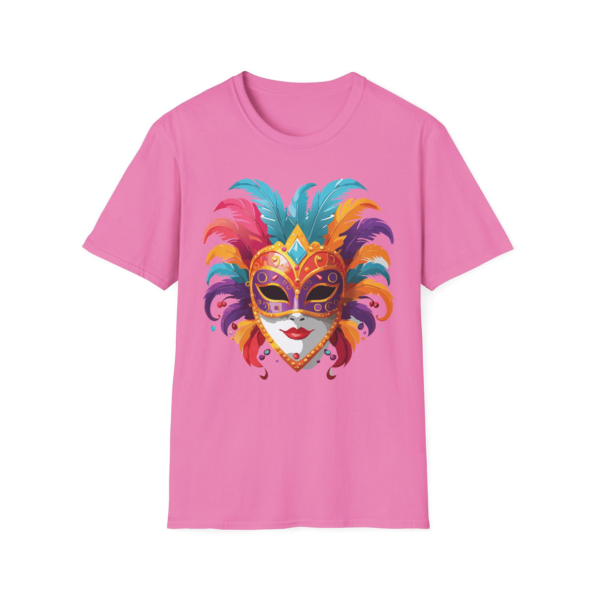 Mask Masquerade Carnival Graphic Tee Gildan Unisex 100 Cotton Tee Shirt h30