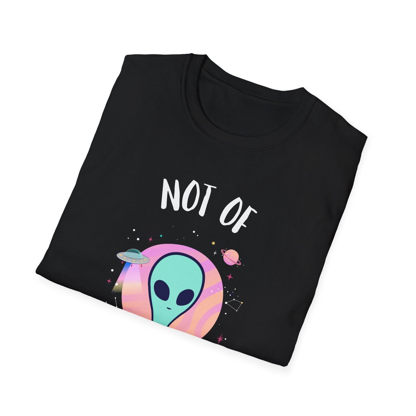 Alien Graphic TShirt  Not Of This World Cute Pastel UFO Tee