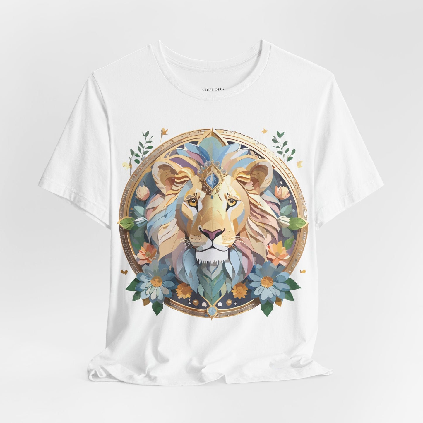 Medallion Graphic Unisex 100 Cotton Vintage Animal Medal Artwork Tee 3