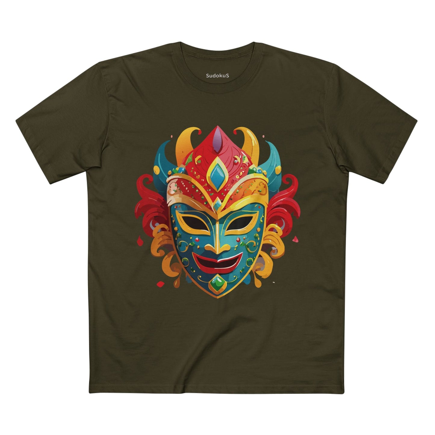 Mask Graphic Unisex 100 Cotton Staple Tee 22
