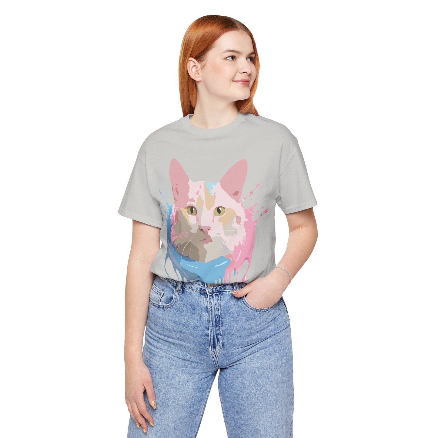 Cat Graphic Tee Unisex Vintage Style Shirt Adelpha Art Design