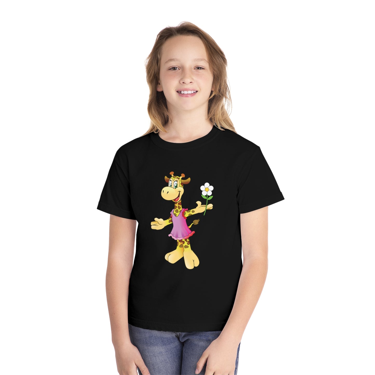 Youth Tee Shirt with Funny Cow