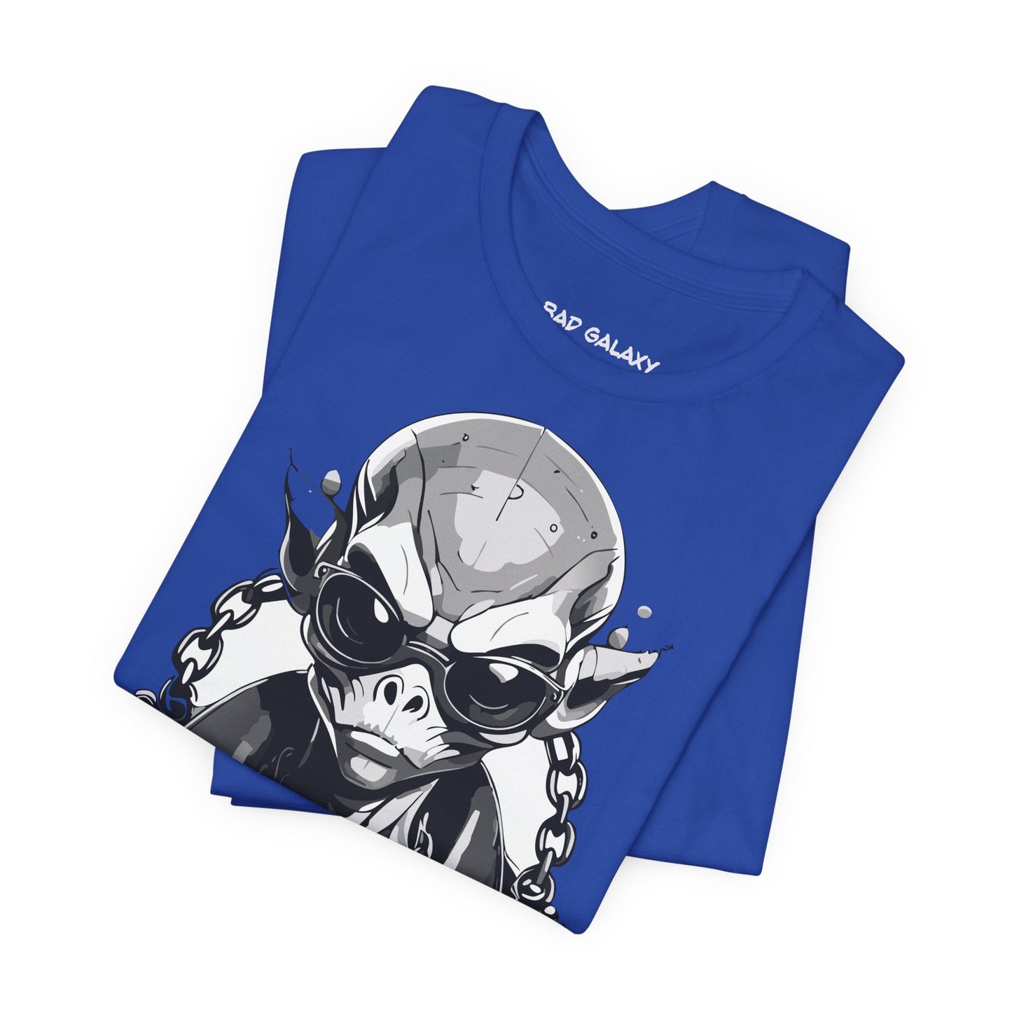 Graphic Cotton T Shirt Unisex Short Sleeve Alien Artwork By Bad Galaxy Premium Everyday Wear