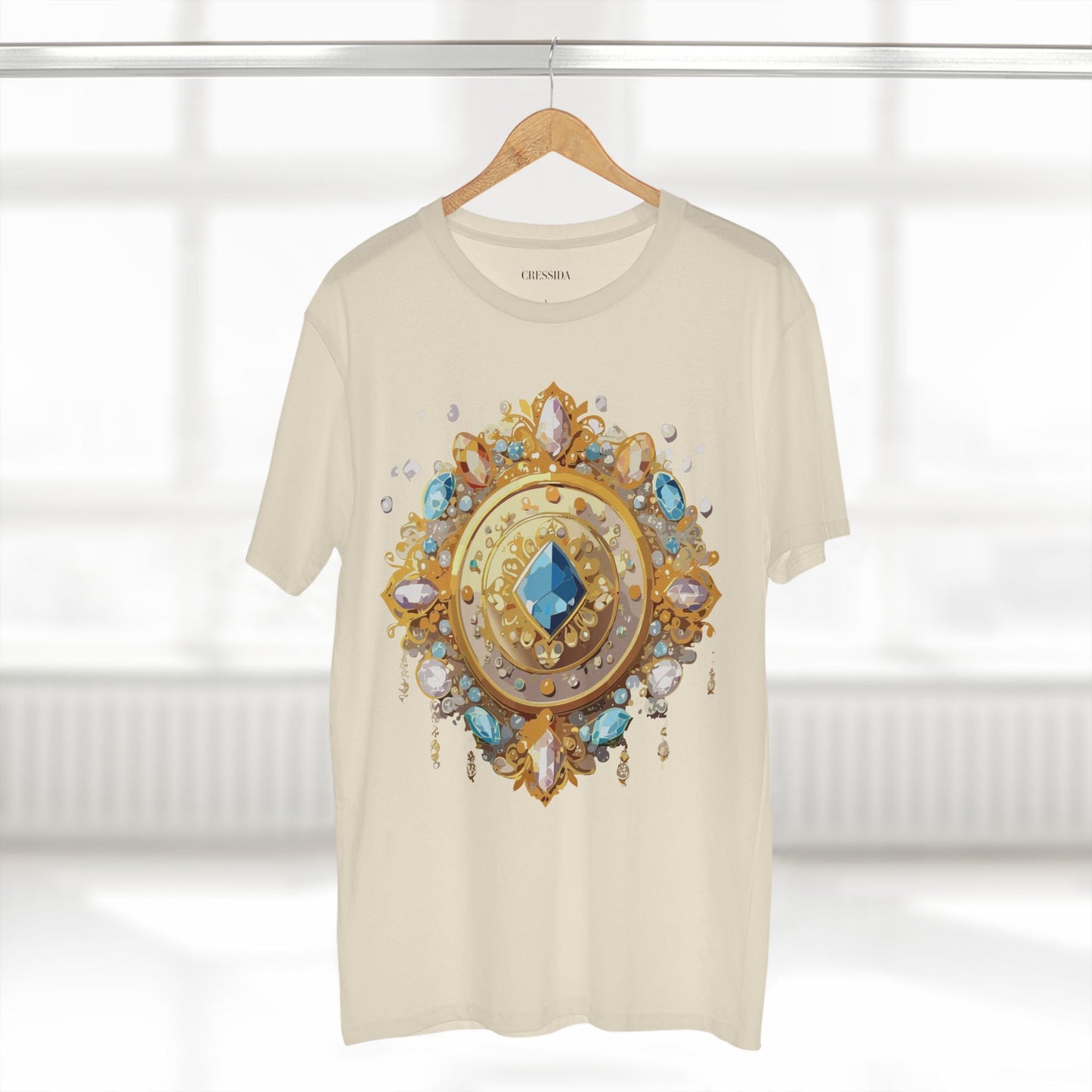 Medallion Graphic T-Shirt Unisex 100 Cotton With Gold Art Design Medal Tee 23